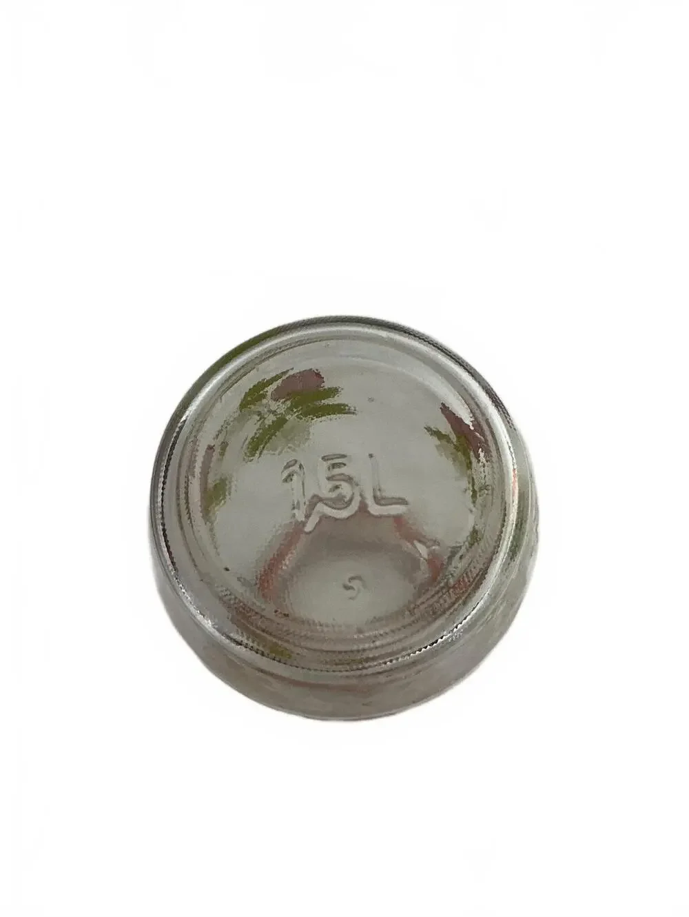 Vintage ARC France 1.5L Strawberry Glass Clamp Lid Storage Jar Kitchen Canister